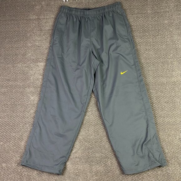 Nike Livestrong Woven Track Pants Baggy Men's XXL Gray Drawstring Jogger Running - Picture 1 of 15